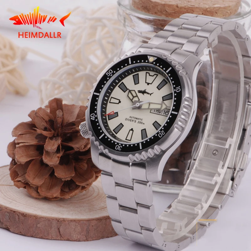 HEIMDALLR Мужские автоматические часы с сапфировым кристаллом светящиеся 200 м
