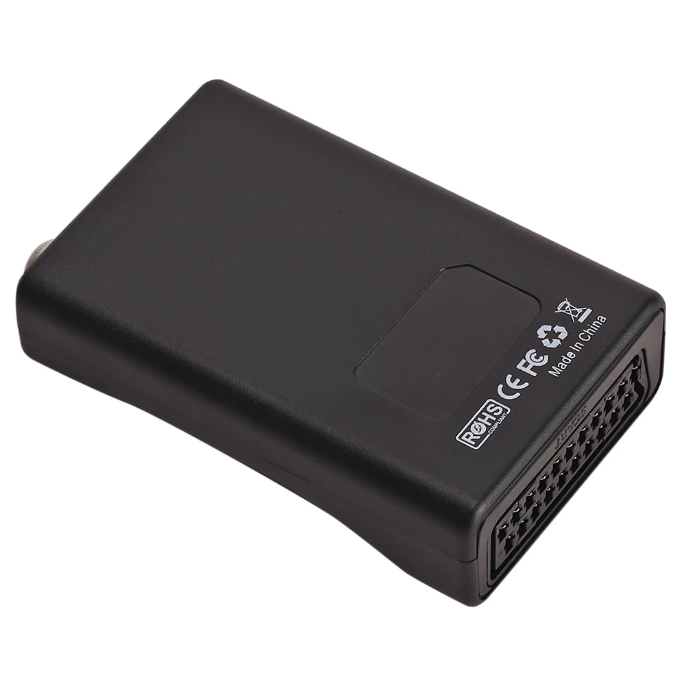 

SCART to RF Audio Video AV Adapter SCART Female to RF Female Converter 61.25MHz 67.25MHz for TV