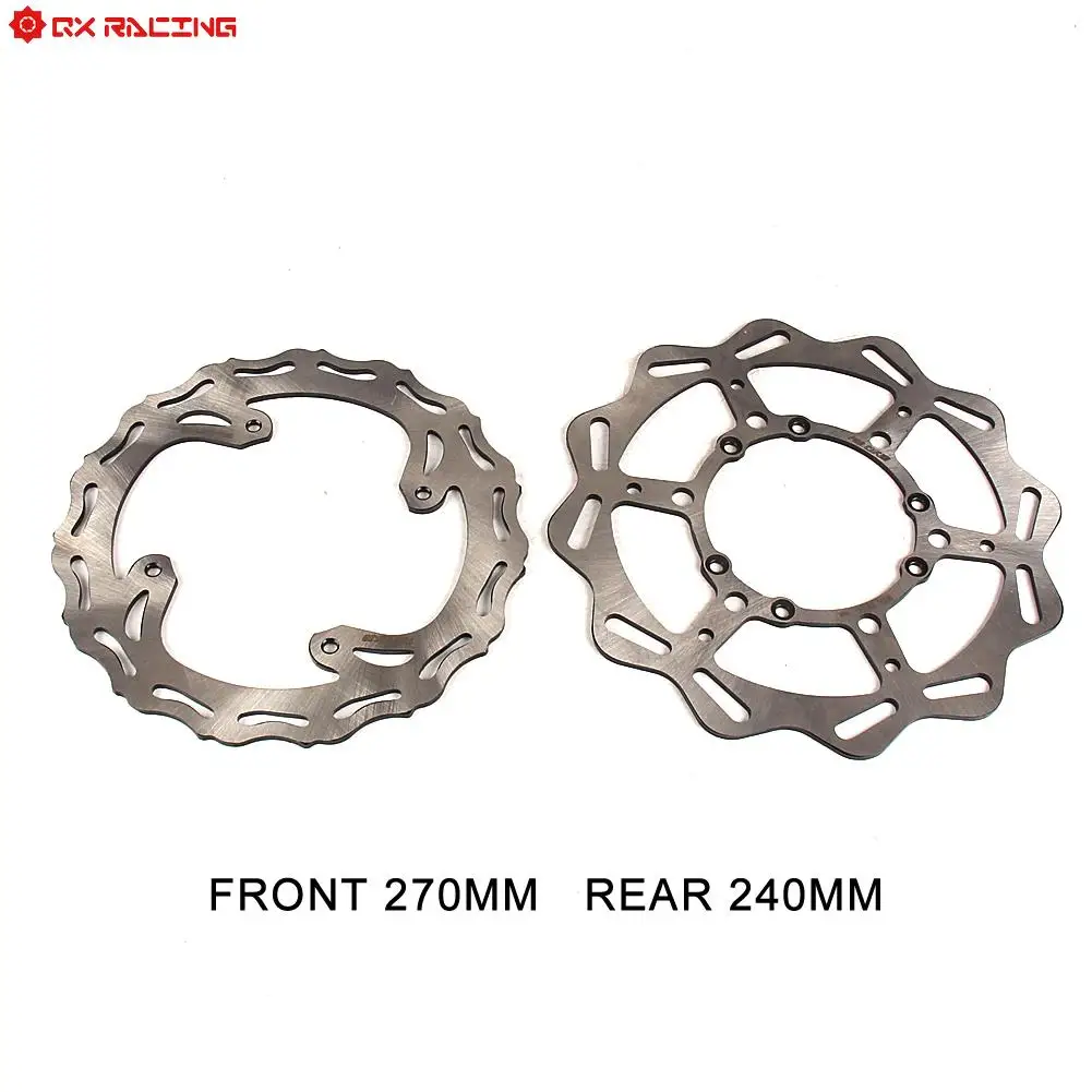 

For Honda CR125 250 CRF 250R 250X 250RX 450R 450X 450RX 95-2020 Motocross MX Motorcycle Front Rear 240mm Brake Disc Rotor Disk