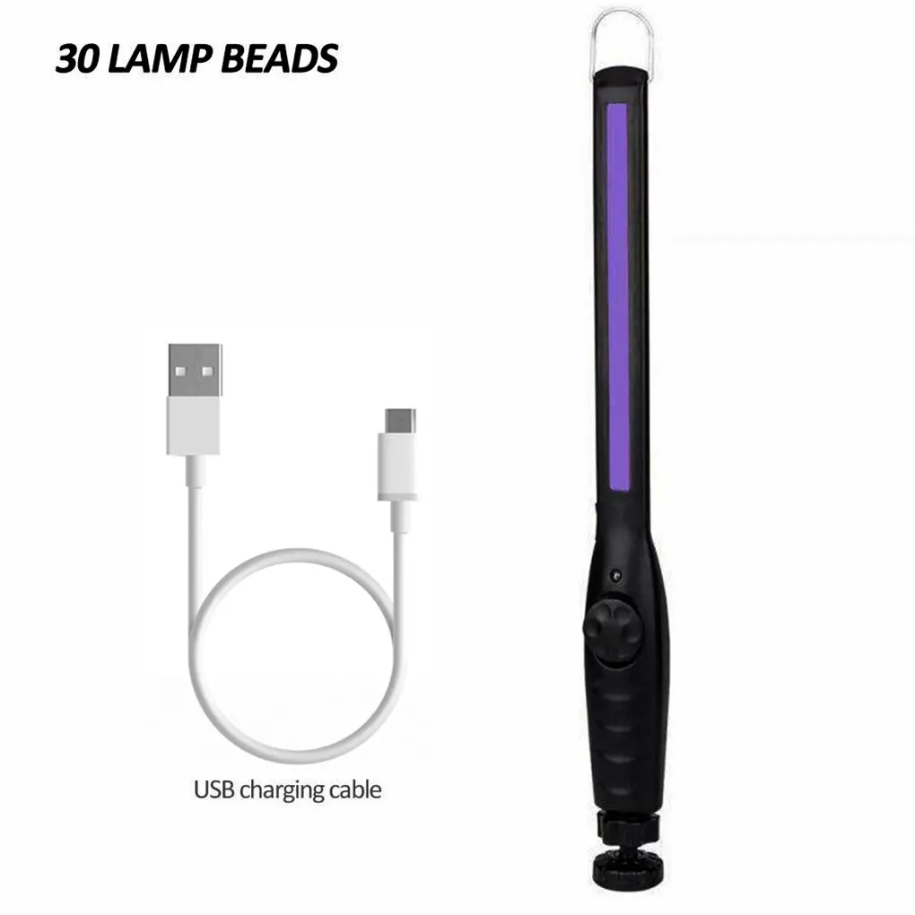 

Portable UV Light Lamp Home Hotel Handheld LED UV Lamp Cleaning Tool 30 Light Beads UV Lamp Hight Effect Cleaning UV Lamp