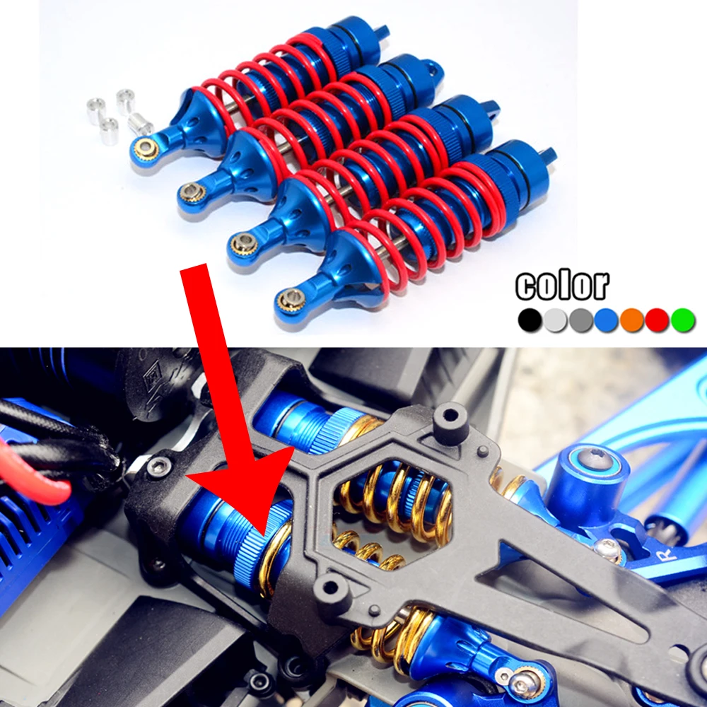 

1/10 вершина 56076-4 E-REVO 56087-1 ERVO 3,3 53097-3 металлические алюминиевые передние/задние универсальные амортизаторы Monster Truck