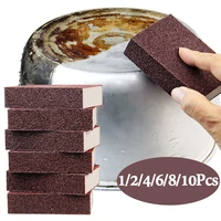 1246810pcs magic sponge eraser carborundum removing rust cleaning brush descaling clean rub for cooktop pot kitchen sponge
