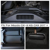 engine air inlet vent seat bottom ac outlet cover sticker black interior parts for mazda cx 8 kg cx8 2017 2021 storage box