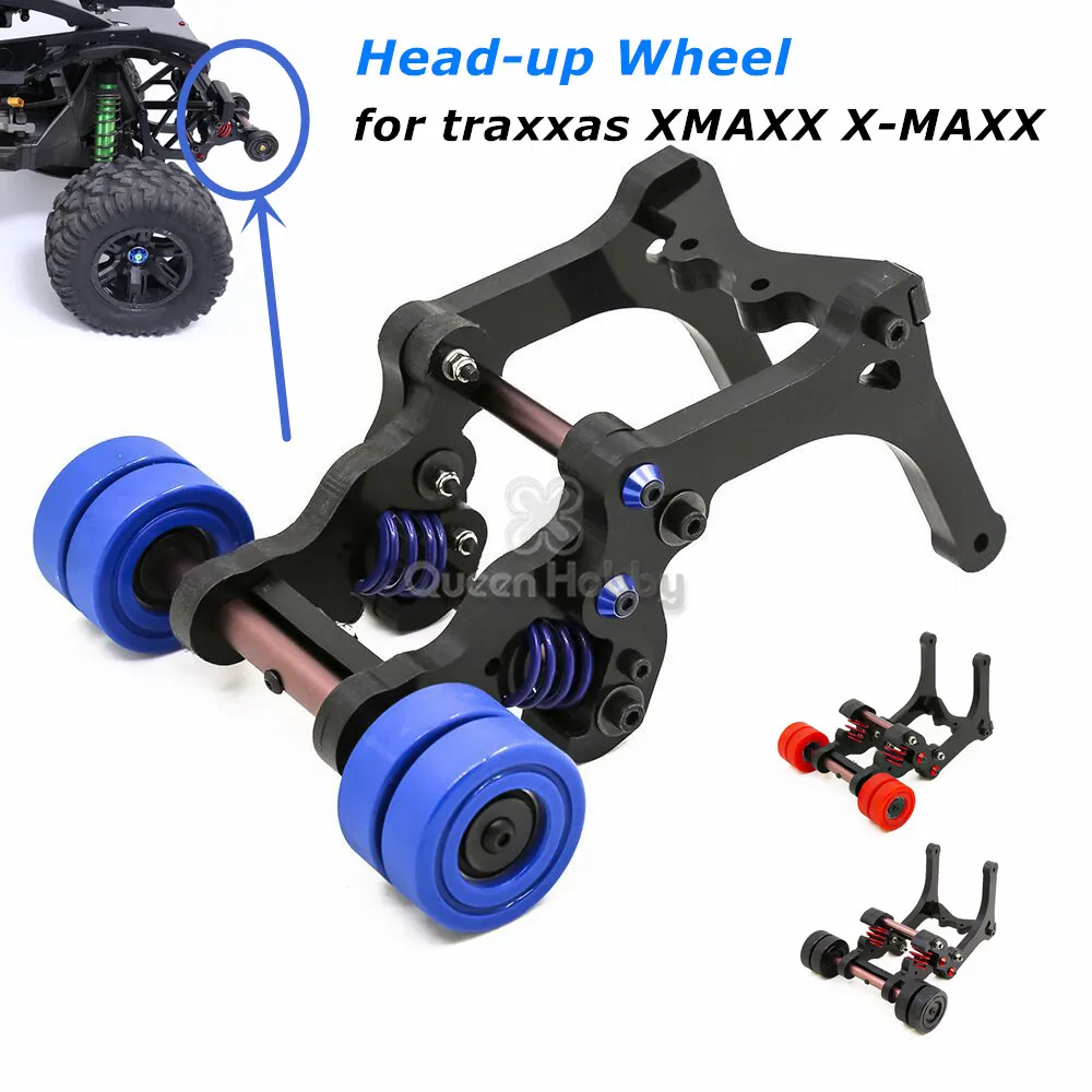 

New Upgrade Spring Head-up Wheel for Traxxas XMAXX X-MAXX Big X Wheelie Single/Double Wheel Version