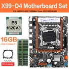 Jingsha X99 D4 с искусственным интерфейсом V3, 2*8 ГБ = 16 Гб DDR4 2133 МГц память ECC REG, комбинация LGA2011-V3 SATA3.0 USB3.0 M.2 SSD