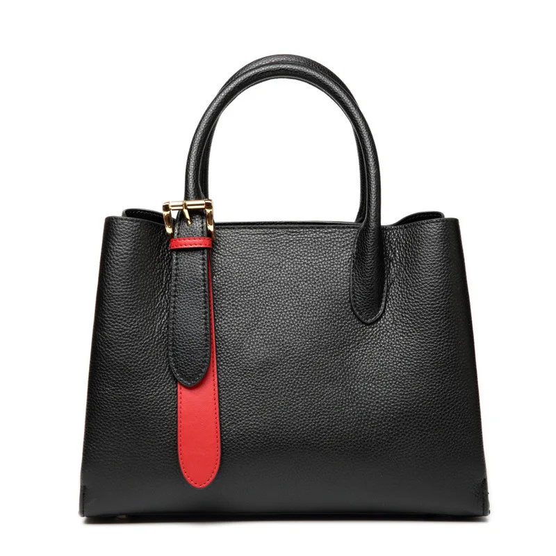 

Leather women's bag 2021 new fashion handbag women's large capacity messenger women's bag pure leather shoulder bag
