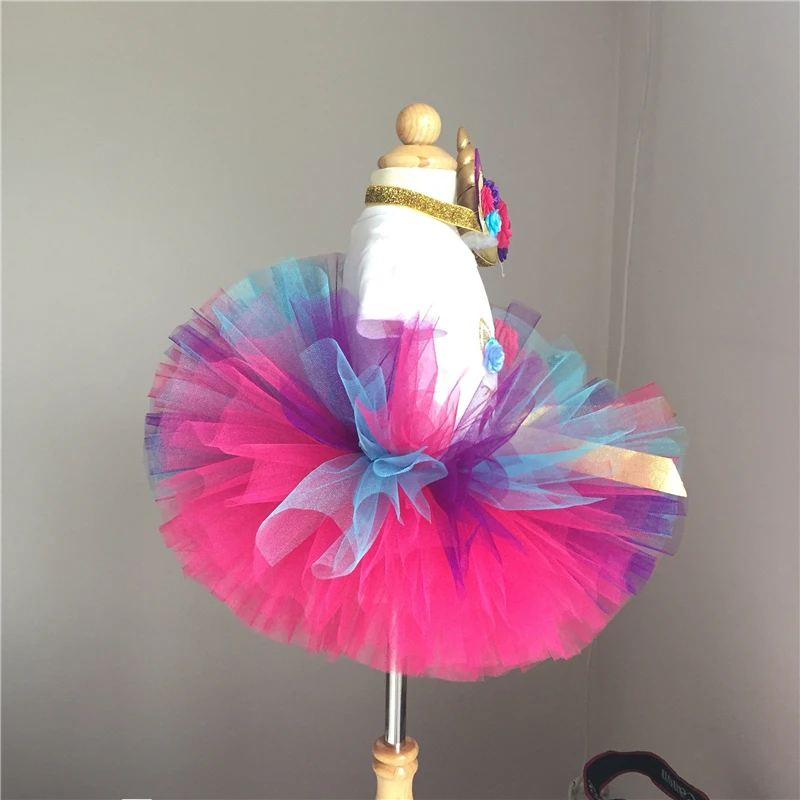 Детское платье с единорогом на первый день рождения|Платья| |