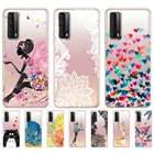 Чехлы для Huawei P smart 2021, мягкий силиконовый чехол на заднюю панель 6,67 дюйма для PSmart 2021, бампер, защитный чехол, футляр, сумки Etui