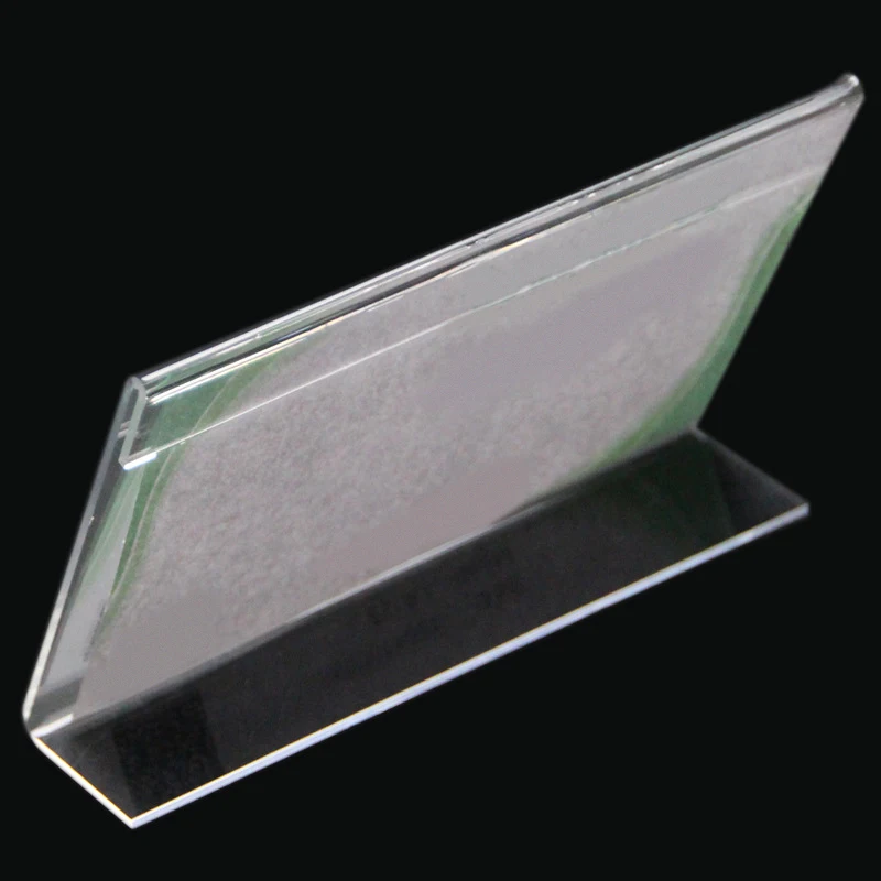 20 Акриловый Бизнес держатель для карт l образный прозрачный акриловый стол