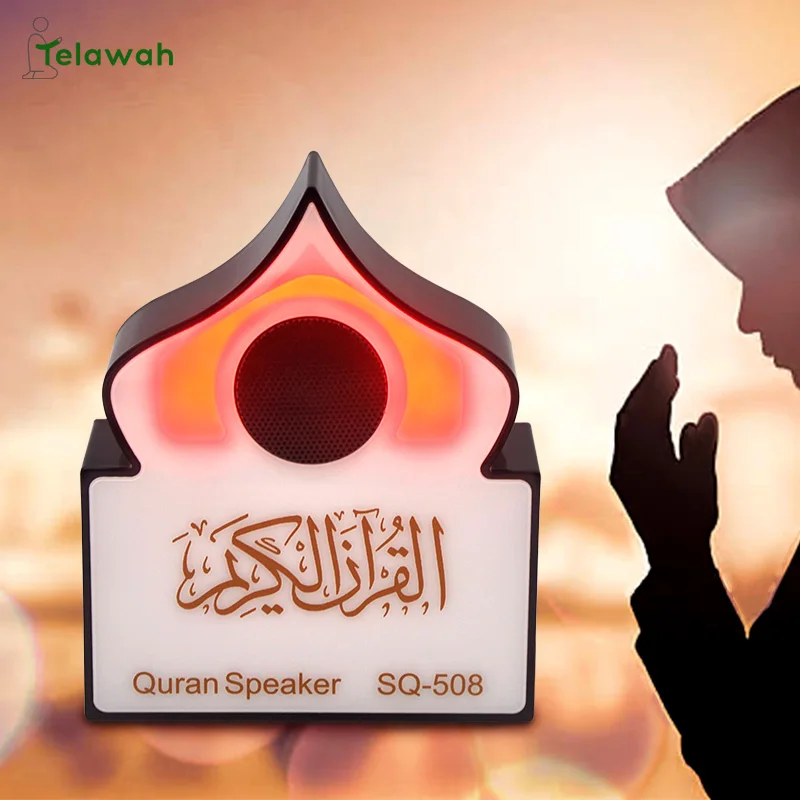 

Telawah Портативный Новый дизайн Коран динамик мусульманская молитва светодиодная подсветка приложение дистанционное управление ислам Bluetooth ...