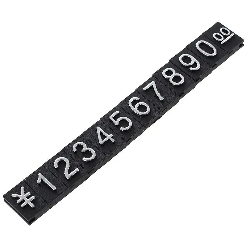 Hot Sale Jewelry store metal ground Arabic numbers combined price tags 10 groups | Дом и сад
