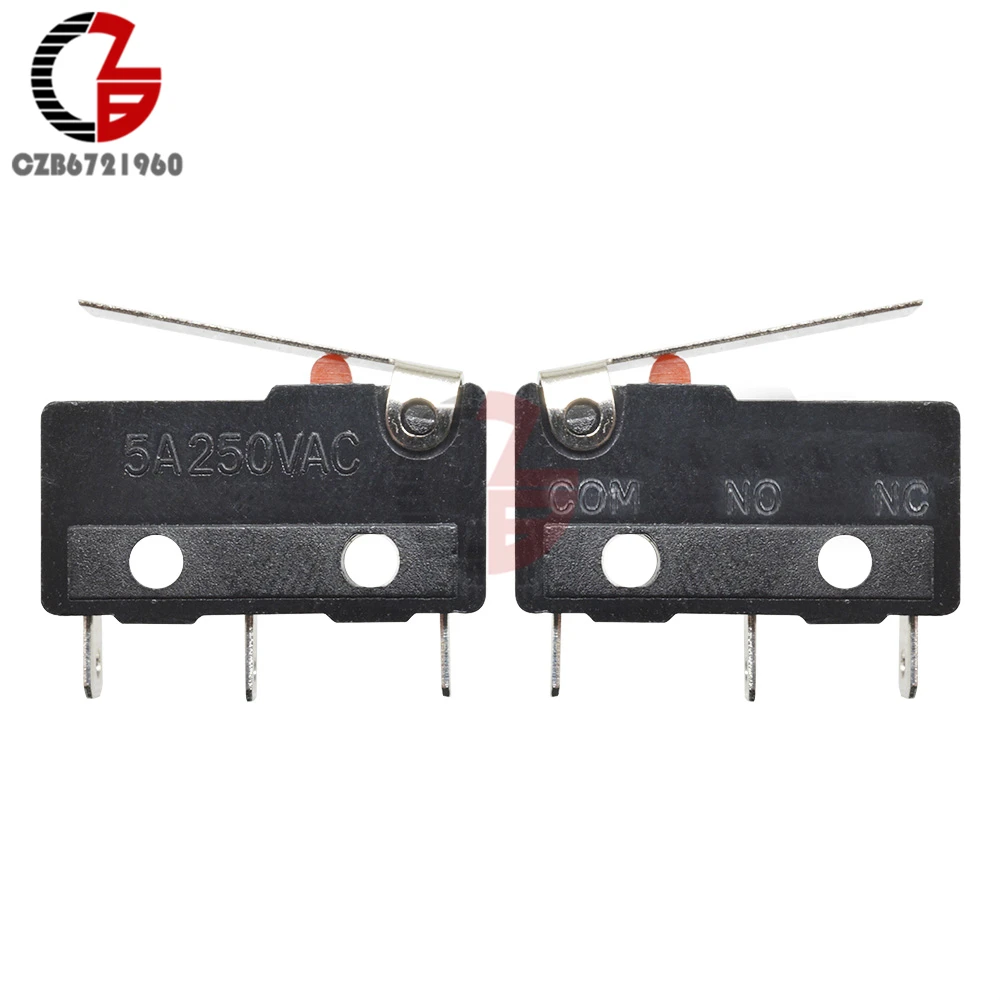 10 шт. KW11-3Z 5A 250V микропереключатель 3Pin такт переключатель пряжки микро переключатель выключатель для бытовых Приспособления