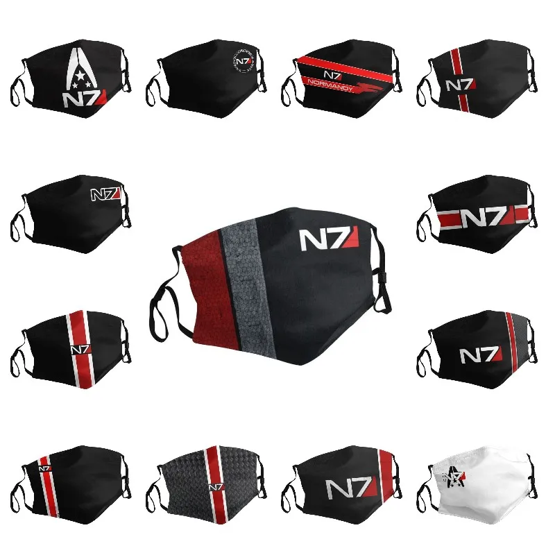 

Non-Disposable Mass Effect N7 Mouth Mask Video Game Mask Men Women Anti Dust Protection Respirator Muffle