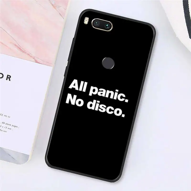 

All panic No disco Quotes Phone Cases For Xiaomi Redmi note 7 8 9 t k30 max3 9 s 10 pro lite Luxury brand shell funda coque