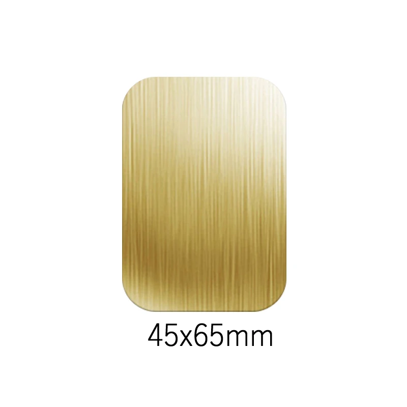 5pcs 45x65mm-gold Универсальный магнитный держатель аксессуары Запасные детали для замены металлического пластина магнитный автомобильный держатель для телефона на магните с подставкой для gps MP3 с клейкой лентой 3M - Цвет: 5pcs 45x65mm-gold