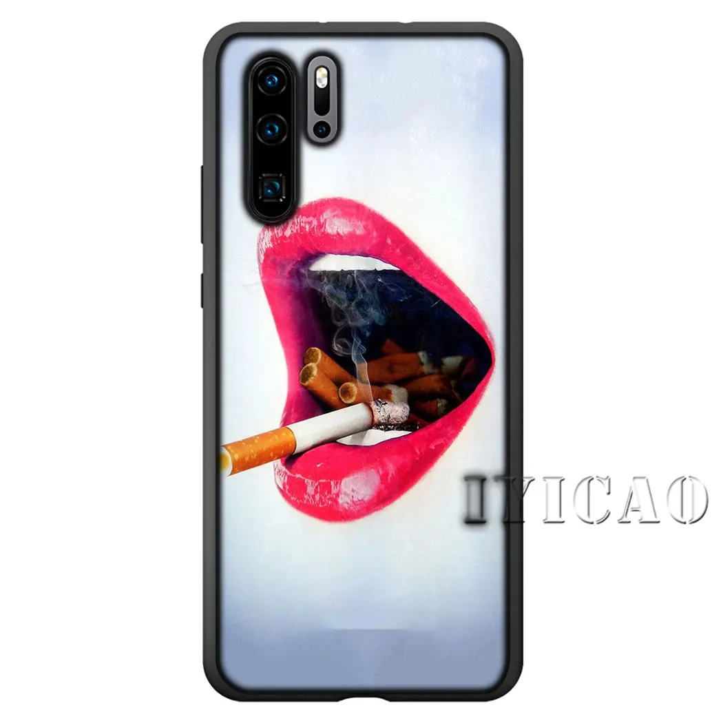 Чехол для телефона IYICAO мягкий курения Huawei Honor 6A 7A 20 9X Pro 7C 7X 8X 8C 8 9 10 Lite Note View |