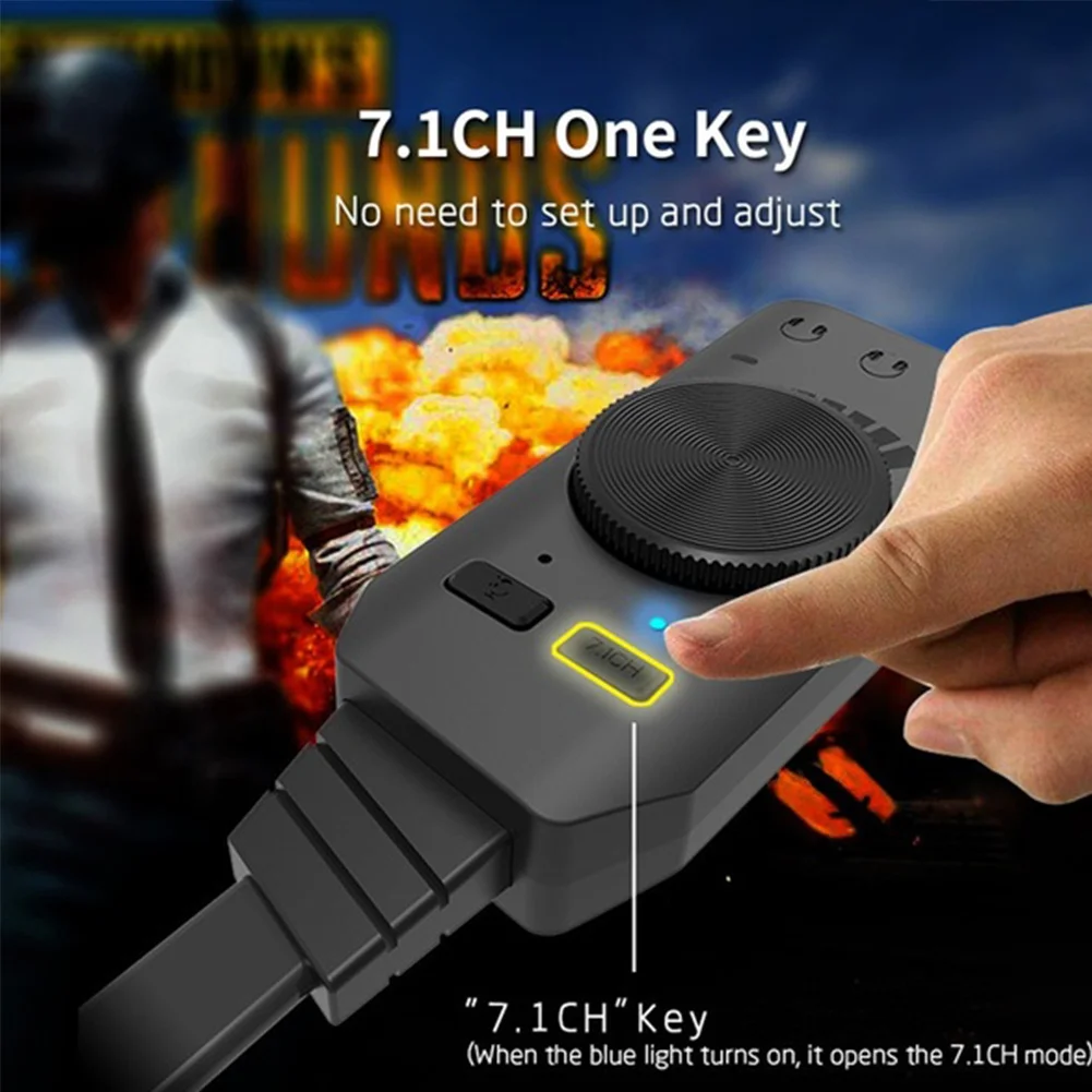 GS3 конвертер аудио Внешняя USB звуковая карта 3 5 мм гарнитура Виртуальный 7 1 Канал