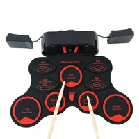 hand roll electronic drum stand drum electric drum adult children learn to perform portable folding percussion drum instruments