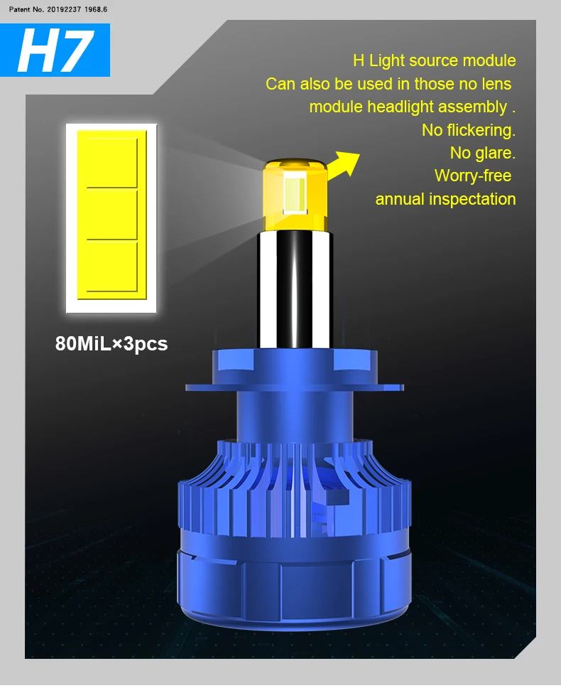 Противотуманная фара XIANG RUI 42000LM H8 H9 H11 4300K H1 H7 9005HB3 9006HB4 9012 6000K Canbus светодиодный ная