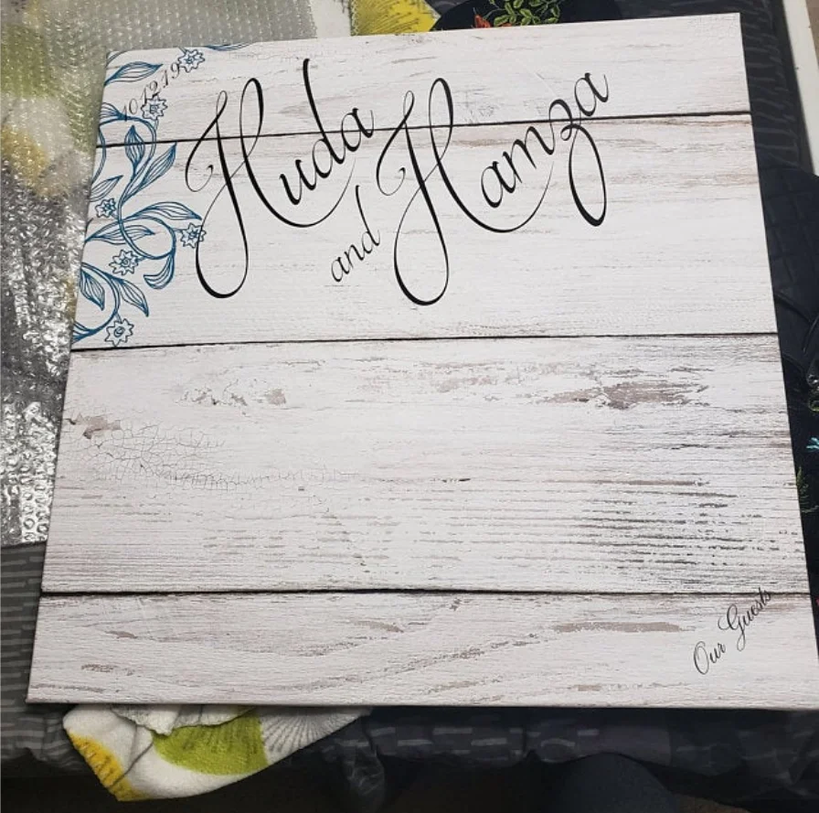 Индивидуальная Уникальная современная свадебная книга для гостей холст