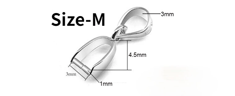 Застежки из серебра 925 пробы для подвесок и ожерелий 20 шт./лот|Ювелирная фурнитура
