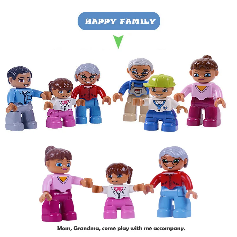 Горячая Распродажа фигурки блоки модель игрушки строительные обучающие для