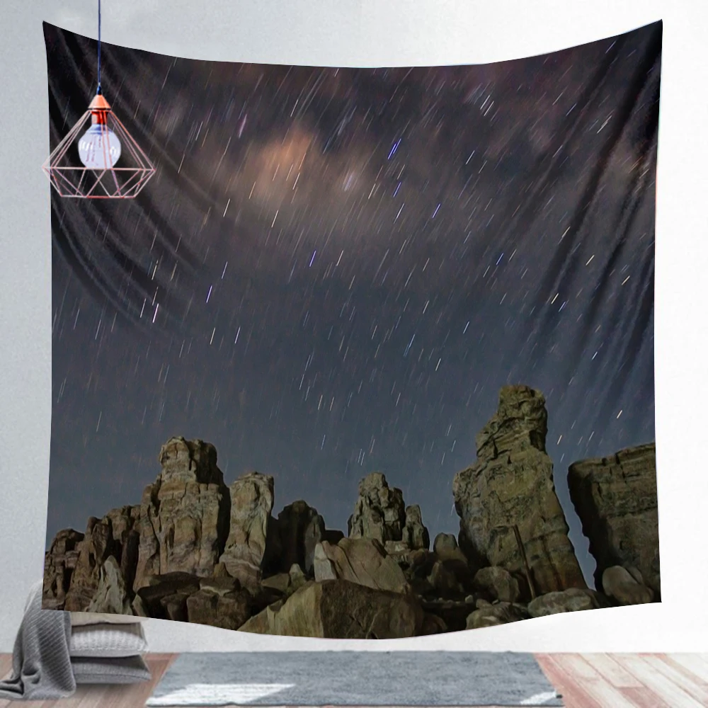 

Starry Sky Series Colorful Corrugated Line Mural Living Room Bedroom Tapestry Bohemian Style Apollo Carpet Decoration Mattress
