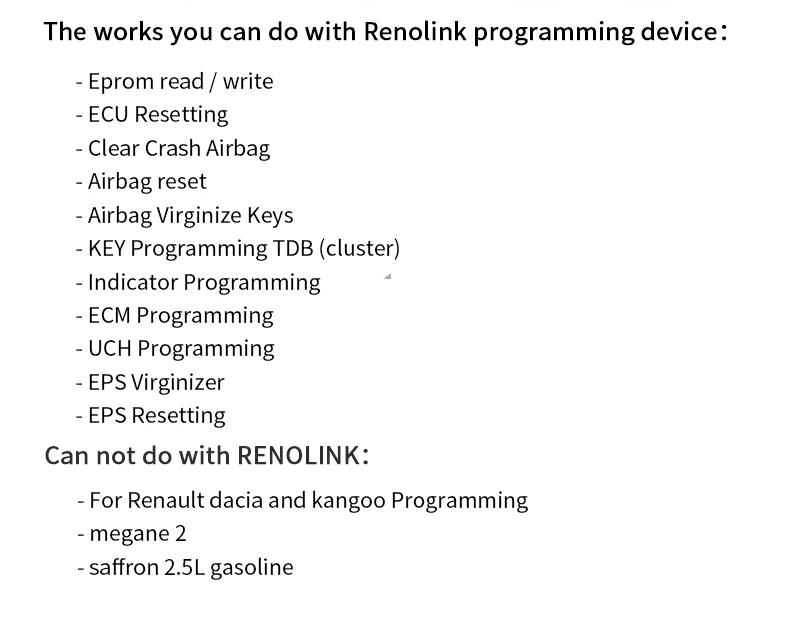 Renolink OBD2 ECU программист V1.52 CD Программное обеспечение ключ кодирования UCH соответствие приборной панели кодирование ECU сброс функции