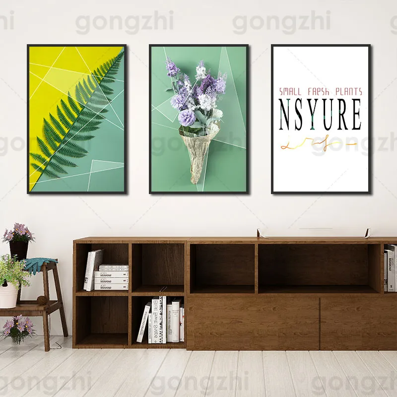 

Lavender Bouquet Abstract Canvas Painting Wall Pictures for Living Room and Bedroom Nordic Decoration Art Posters and Printings