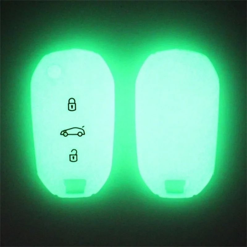 Чехол для автомобильного ключа из силикона с 3 кнопками Peugeot 208 307 308 407 408 508 RCZ 2008 3008