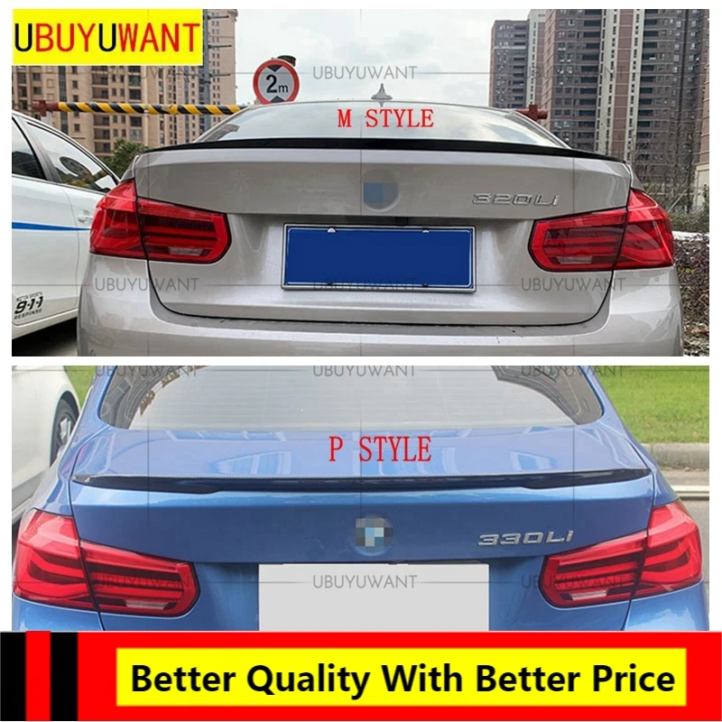 

Задний спойлер EPFBSQP для BMW F30 3 серии F35 2012-2018 из настоящего углеродного волокна, украшение крыла багажника в стиле M4 / PSM / P /M
