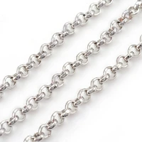 100mroll iron rolo chains belcher chain unwelded with spool chic women necklace links diy jewelry making material multicolor