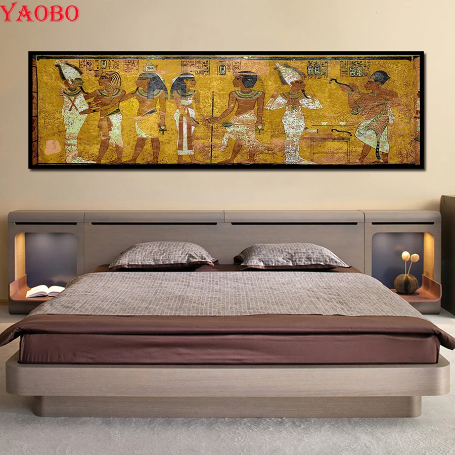 

Full Diy Diamond Embroidery Ancient Egypt Portraits 3D Diamond Mosaic picture Square Rhinestone Diamond Painting cross stitch
