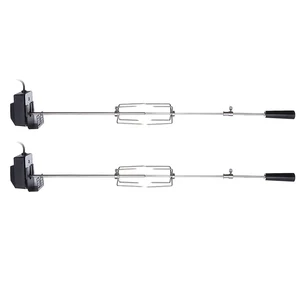 electric rotisserie bbq grill roast meat rod motor kit 110v230v roast meat tools barbecue fork outdoor camping bbq tools free global shipping