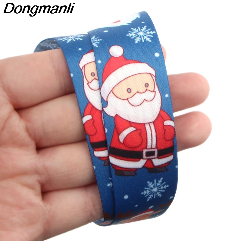 

K949 Santa Claus Keychain Phone Lanyard Cartoon Punk Neck Strap for Keys ID Card Cell Phone Lanyards Christmas Gifts
