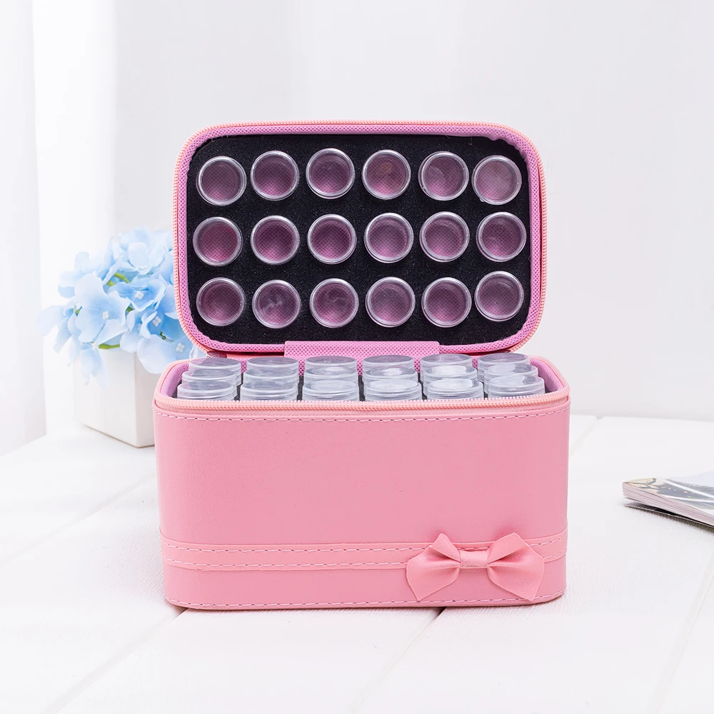 

72 Bottles Daimond Painting Storage Box 5D Diamond Painting Accessories Container Storage Bag Diamant Painting Carry Case Holder