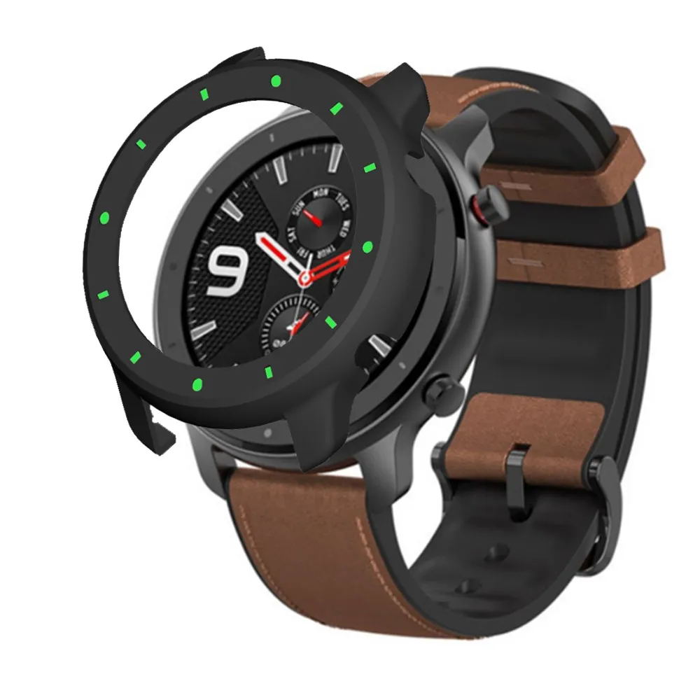 Защитный чехол FIFATA для Amazfit GTR 47 мм защитный ПК рамка с подсветкой Xiaomi Huami Gtr
