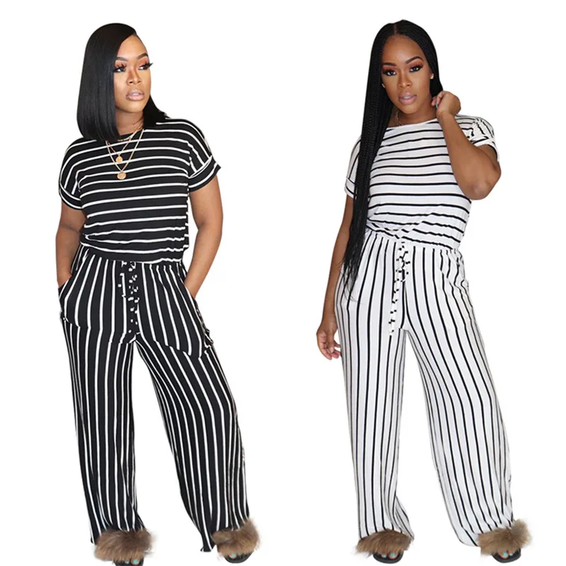 

Женский Повседневный комплект из 2 предметов с завязками и круглым вырезом