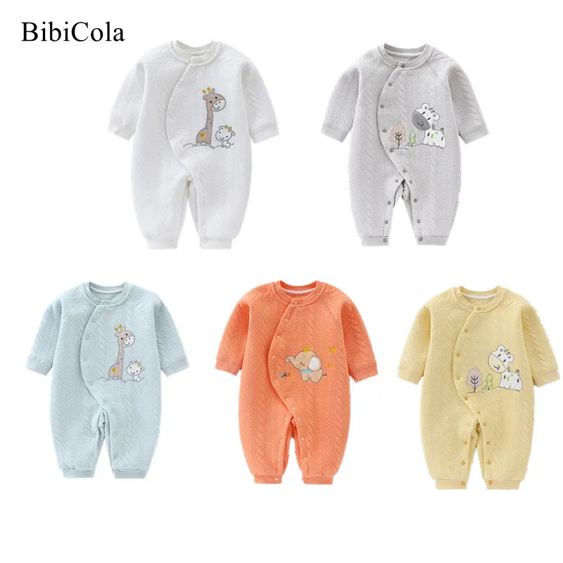 

Newborn Baby Girls Clothes With Cap Rompers Animal Infant Fleece Long Sleeve Baby Boys bodysuit Spring Autumn Clothing 3-18M
