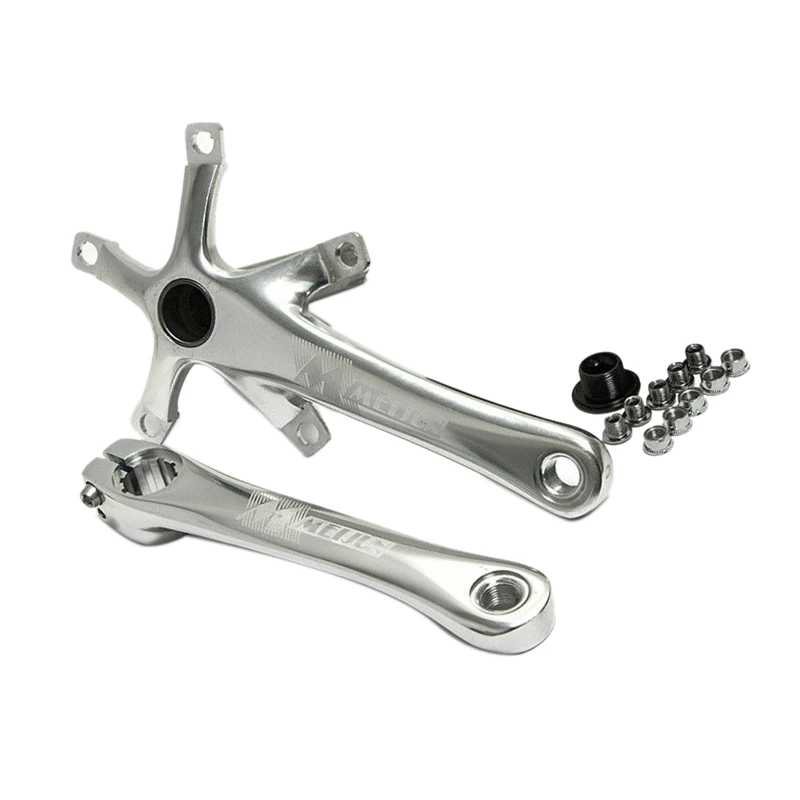 

MEIJUN велосипедные коленчатые рычаги 170 мм, велосипедные одинарные рукоятки BCD 130 мм для складного горного шоссейного велосипеда