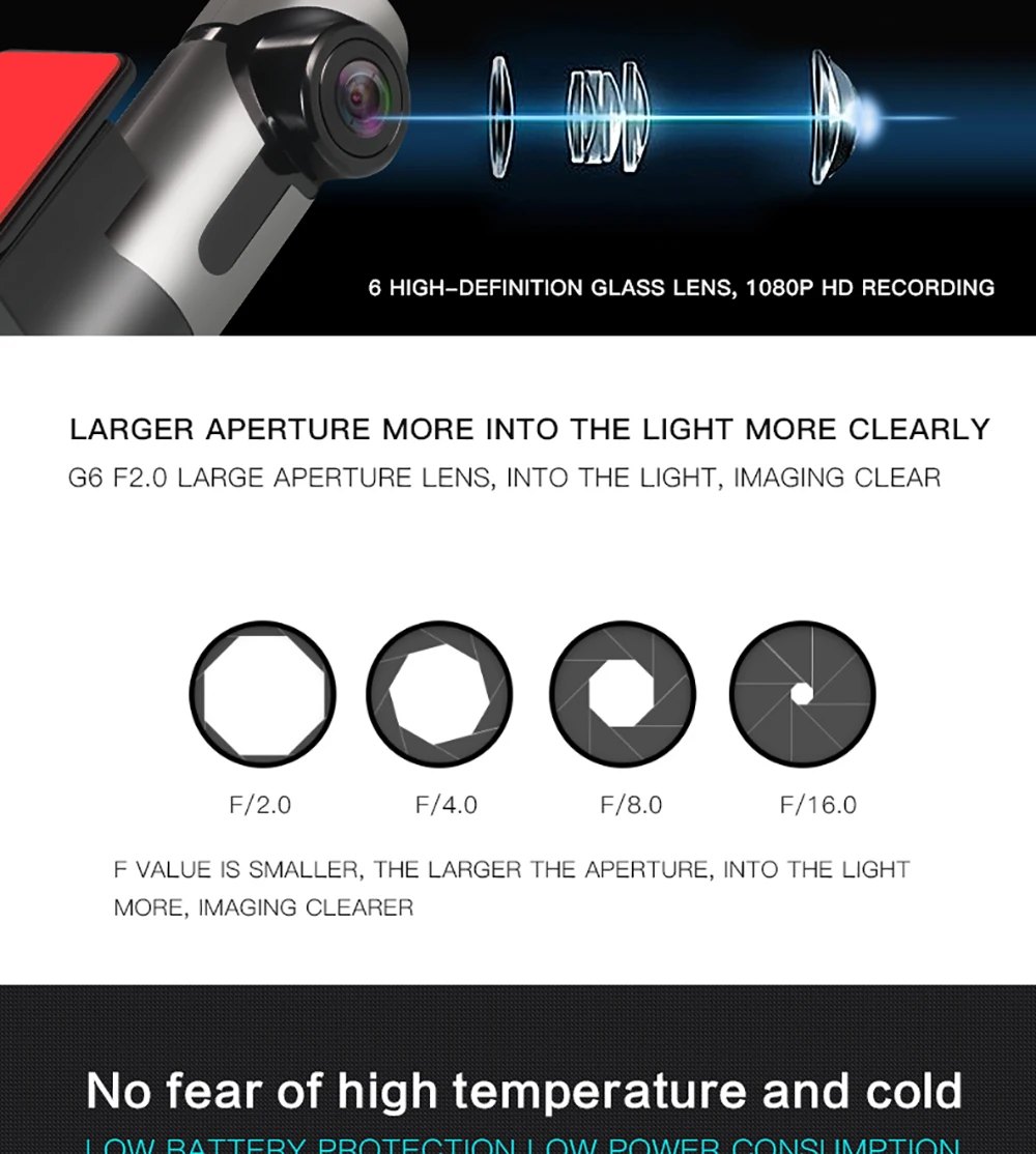 Car DVR Dash Cam Voice Control Full HD 1080P Dashcam Camera Wifi Night Vision270 Wide Angle Driving Recorder Support SD/TF | Автомобили и