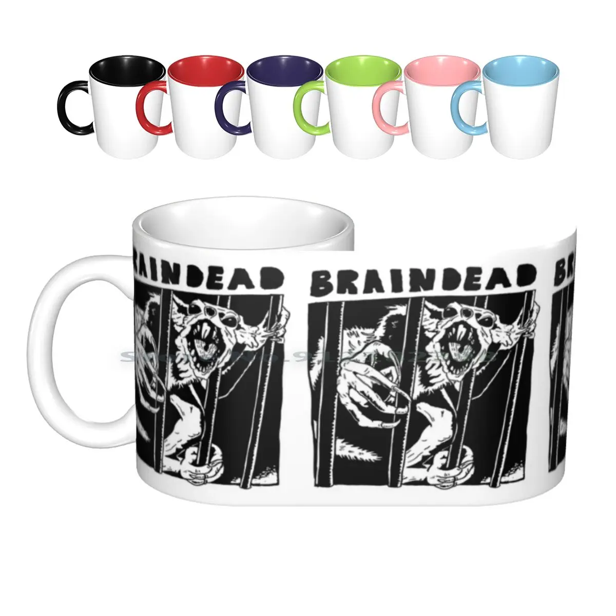 

Керамические кружки Braindead с изображением крысы, обезьяны, кофейные чашки, кружка с молоком, чашка с изображением чая, мертвецов мозга, Питера...