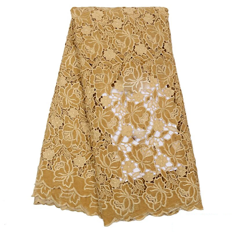 Новейшее высокое качество тяжелая вышивка Африканский ветер хлопок ткань шифон