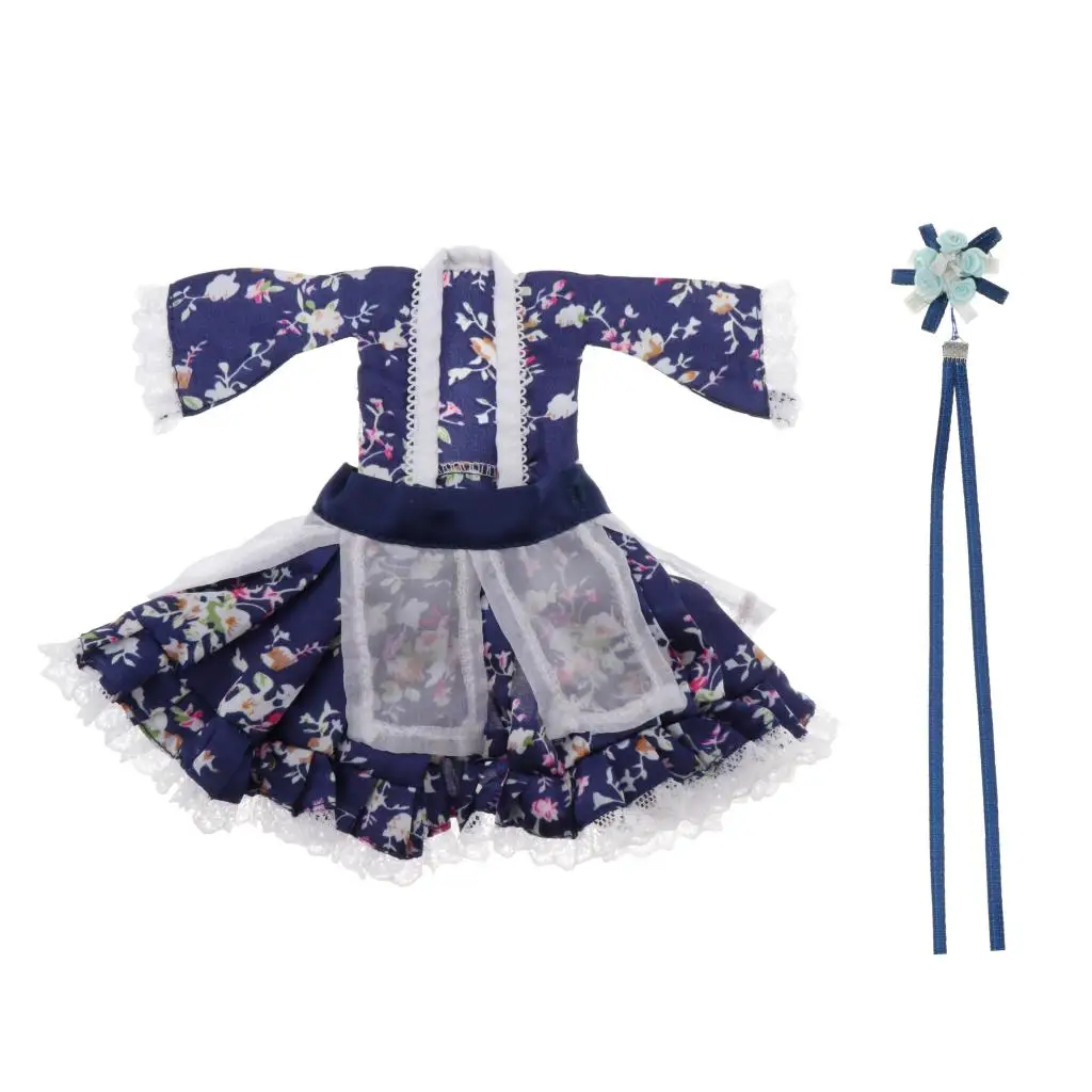 

Handmade 1/6 Doll Dress Clothes Dress For Doll Luxury 11inch Dolls Accessories