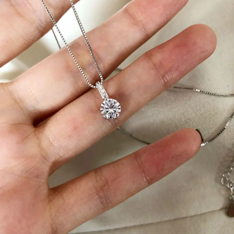 Женское Ожерелье из циркона OBEAR ожерелье 100% стерлингового серебра 925 пробы