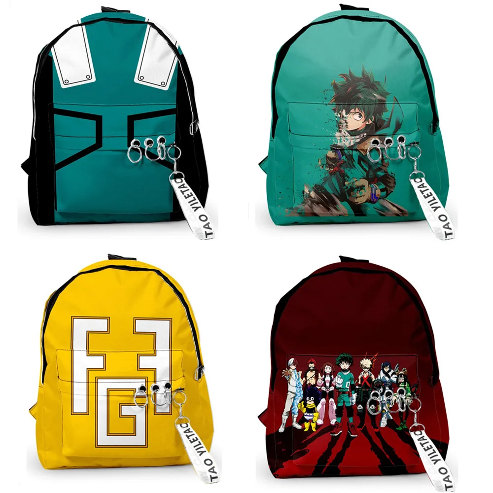 

Водонепроницаемый рюкзак из ткани Оксфорд с принтом «Моя геройская Академия»