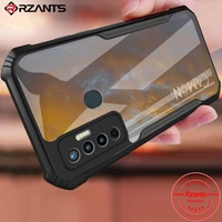rzants for tecno camon 17 case hard blade shockproof slim crystal clear cover funda casing