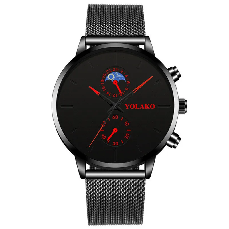 

Luxury New Top Men Stainless Steel Mesh Watches Men Watches Mens Military Sports Quartz Watch Women Wristwatch Relogio Masculino