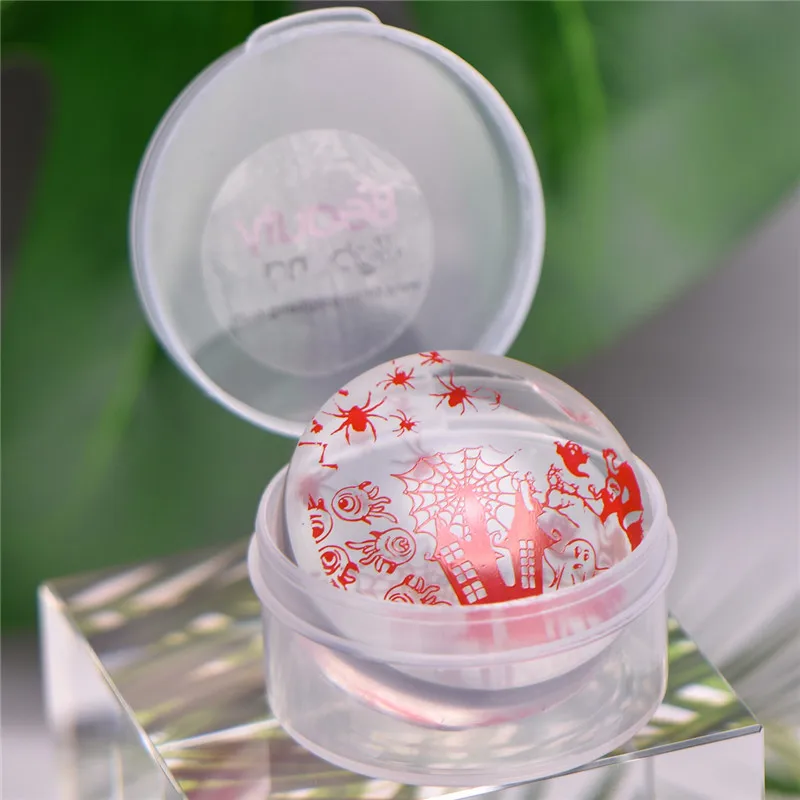 BeautyBigBang 1 шт прозрачные силиконовые штампы для ногтей 2,8 см/3,8 см резиновый штамп для маникюра и дизайна ногтей