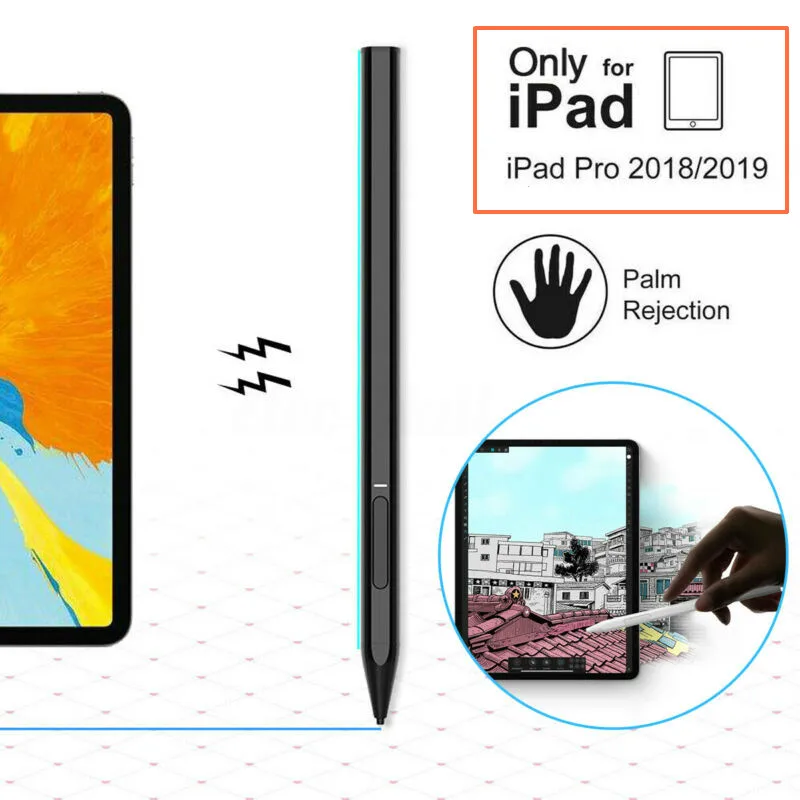 Для ipad карандаш Apple ручка для рисования совместимый Pencil 2 iPad Pro 11 12 9 2020 2019 Air 4 7th 8th